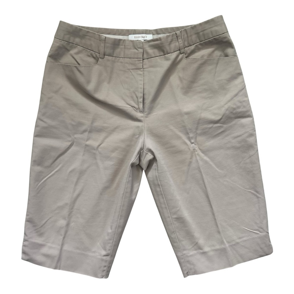 Ellen Tracy Bermuda Shorts Tan Size 12